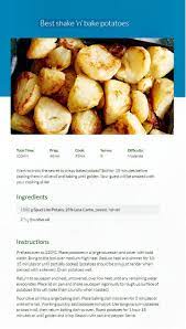 Best Shake N Bake Potatoes Healthy Recipe Ww Australia Recipe Shake N Bake Baked Potato Recipes Recipes