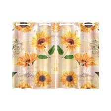We did not find results for: Cadecor Retro Vintage Window Kitchen Curtain Sunflower Yellow Window Treatment Panel Curtains 26x39 Inches Set Of 2 Walmart Com Walmart Com