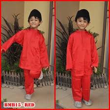 Como crepe (breathable and soft fabric which is easily to handle with care and not easily wrinkled) available sizes: Baju Melayu Kanak Kanak Wadahcolection