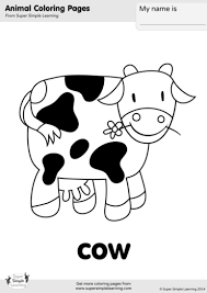 The Animals On The Farm Super Simple Songs Cow Coloring Pages Animal Coloring Books Animal Coloring Pages
