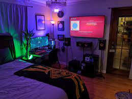 My College Pad And First Time On My Own Interior Living Space Design Concept Furniture Home Decor Aesthetic Amazin Bedroom Setup Room Setup Gamer Bedroom