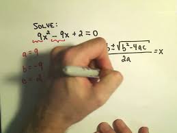 Solving Quadratic Equations Using The Quadratic Formula Example 1 Quadratics Solving Quadratic Equations Quadratic Formula