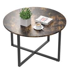 Get 5% in rewards with club o! Amazon Com Idealhouse Round Coffee Table Vintage Design Furniture Sofa Table Cocktail Table For Living Room Bedroom Home Office Balcony 80cm Retro Color Furniture Decor