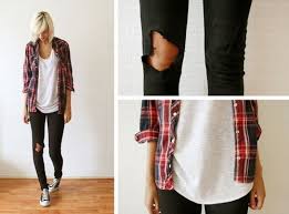 Black And White Flannel Outfit Women Everything You Love To Hate Black Ripped Skinny Jeans Fashion Cute Fashion