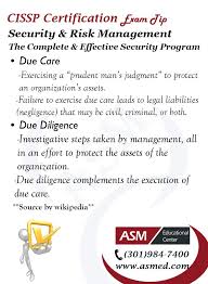 Cissp Security Risk Management The Complete Effective Security Program