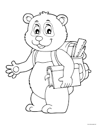 Aug 01, 2013 · bears like the giant panda are widely popular among kids and adults alike due to their cute and adorable appearance. Fall Back To School Cute Bear Coloring Pages Printable