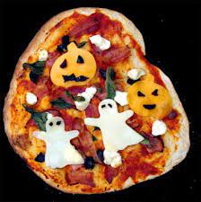 Easy Halloween Pizza Recipe Halloween Pizza Halloween Pizza Recipes Kids Halloween Food