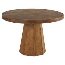 Table pied central en chêne à bandeau. Table A Manger Ronde Pied Central Bois Teck Massif Naturel Style Exotique 120cm Ontario Bois Naturel Pier Import La Redoute
