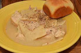 Dairy food cookbook chicken casserole with doughballs / chicken cheese balls recipe: Chicken And Dumplings Wikipedia