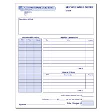 Address will call city, state, zip call dates: Carbonless Work Order Forms Customized Designsnprint