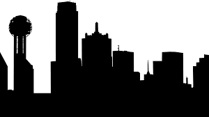 Die skyline wird neben den hochhäusern auch von dem 171 meter hohen aussichtsturm reunion tower geprägt, der durch eine Transparent Dallas Skyline Silhouette Png Clipart Full Size Clipart 3287733 Pinclipart