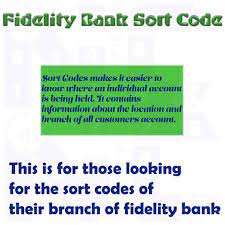 Sort codes of fidelity bank in nigeria. Fidelity Bank Sort Code For All Branches In Nigeria