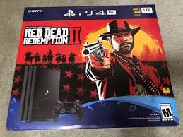 Sony Playstation 4 Pro 1tb Red Dead Redemption 2 Playstation 4 Pro 1tb Console Red Dead Redemption 2 Bundle New Ps4 Console Playstation Ps4 Pro Console