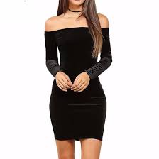 Daisy Dress For Less Dresses Black S Velvet Full Sleeve Women Party Bodycon Dress Velvet Dress Short Long Sleeve Velvet Dress Bodycon Dress Parties