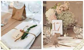 Les décorations de table champêtre comme les chemins donc des petits accessoires tels que des ronds de serviettes mariage champêtre, porte couvert afin de vous proposer des idées deco mariage. Rond De Serviette Et Table Decoration Mariage Mariage Glamour Deco Mariage Blanc