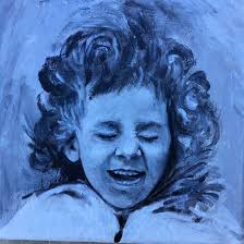 Acrylic painting of daughter's escape inspiration photo