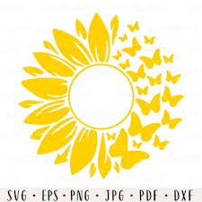 Maybe you would like to learn more about one of these? Sunflower Butterfly Svg Sunflower Svg Butterfly Svg Sunflower Etsy