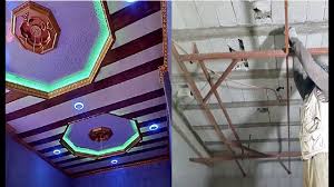 اخذ القياسات وتركيب الهيكل المعدني لديكور سقف بلاستيك مزدوج خطوة بخطوة Youtube