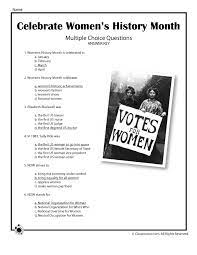 Yesterday, march 8th, was international women's day. Women S History Month Reading Comprehension Quiz Answer Key Woo Jr Kids Activities Children S Publishing