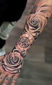 Pin By Quincy Burse On 2020 Rose Tattoos For Men Hand Tattoos For Guys Hand Tattoos