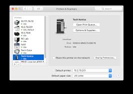 The download center of konica minolta! How Do I Add The Konica Minolta Multifunction Printer To A Mac