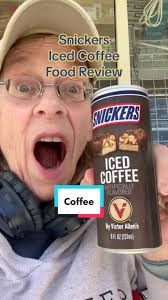 Food review of Snickers iced coffee in a can by victor Allen. @snicker...