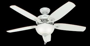 Hunter 52 Builder White Ceiling Fan With Light Kit And Pull Chain Walmart Com Walmart Com
