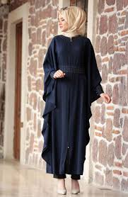 Shayan Yarasa Ferace Elbise Lacivert Sr1002 The Dress Elbise Elbise Modelleri