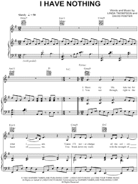 You see through, right to the heart of me you break down my walls with the strength of you love i never knew love like ive known it with you will a memory survive, one i can hold on to. Whitney Houston I Have Nothing Sheet Music In G Major Transposable Download Print Sku Mn0038959