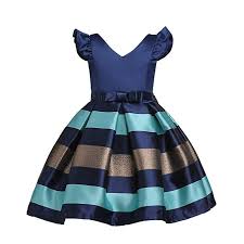 Amazon Com Cichic Girls Dresses 2019 Flower Girl Wedding Dress Elegant Dresses For Party 2 9 Years 3 4 Yea Girls Striped Dress Princess Dress Kids Kids Dress
