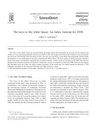 Check spelling or type a new query. Pdf The Keys To The White House An Index Forecast For 2008 Allan Lichtman Academia Edu