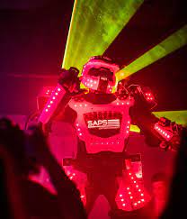 Though sap robot is a secured but you may hear that somebody may not get good profit from it. Saps Entertainment Dancing Robots Led Robots Robot Show Party Robots Party Led Robots In San Antonio Tx
