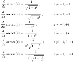 Image result for inverse trig ratios