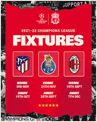 12.12.2021 · the tension is building in the 2021/22 uefa champions league; Liverpool Fc Our 21 22 Uefa Champions League Fixture Dates Facebook