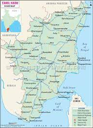 City list of tamil nadu. Tamil Nadu Road Map