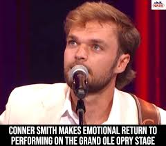 Conner Smith sang worship songs at the Grand Ole Opry for his first  performance since the fatal accident, joined by Steven Curtis Chapman.  Watch:➡https://shorturl.at/Go3Gs