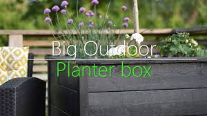 Use the clay pots to add some color and up your home's curb appeal. Diy Big Outdoor Planter Box Youtube