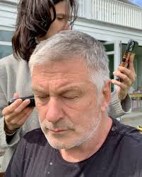 Hair cutting and trimming q&a questions and answers about cutting hair, cutting techniques this cut enables the individual to style her hair with volume and curl, yet it can still be styled smooth and. Alec Baldwin S Wife Hilaria Gives Him An At Home Haircut People Com