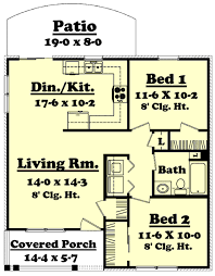 All house plans on eplans.com are designed to conform to the building codes from when and where the original house was designed. Traditional Style House Plan 2 Beds 1 Baths 850 Sq Ft Plan 430 1 Eplans Com
