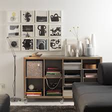 Use It Horizontally As A Shelf Or Vertically And Get A Side Table On Top Too Try Ikea Kallax Gray Wood Shelving Unit Kallax Ikea Interior Redecorating