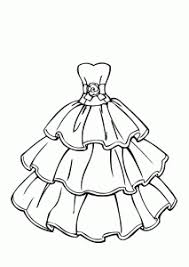 Ball gown to color with colormatters app colorful fashion. Wedding Dress Beautiful Coloring Page For Girls Printable Free Coloing 4kids Com