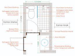 Berapa pun ukuran kamar mandi anda, perlu diingat bahwa semakin banyak dinding yang mengandung pipa ledeng, semakin tinggi label harganya. Menyiasati Kamar Mandi Mungil 1 5m X 1 3m Va Astu Arsitektur Studio
