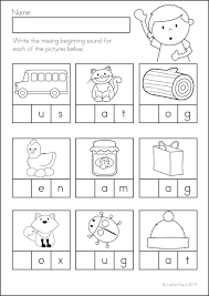 Beginning Middle End Worksheets Kindergarten Phonics Worksheets Phonics Kindergarten Kindergarten Letters
