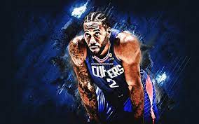 Then theres kawhi leonard whose comfortable place within a crowd is as the background wallpaper. Download Wallpapers Kawhi Leonard Nba Los Angeles Clippers Blue Stone Background American Basketball Player Portrait Usa Basketball Los Angeles Clippers Players Kawhi Anthony Leonard For Desktop Free Pictures For Desktop Free