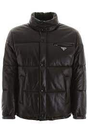 Prada Nappa Puffer Jacket In Nero Black Modesens