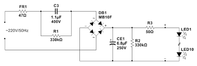 Select the number of the parallel chips basing on the number of the led lamps and the led lamp operating current, and the resistance of rext1~rextn in the diagram can be set to be the same or different. 5 5w Led Light Bulb Schematic Techliminals Com