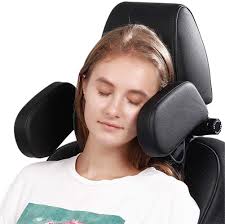 LADILA Car Seat Headrest Pillows Lather Fabrics with Adjustable Slider Bar,  Car Neck Pillows Support Cushion for Driving/Travel/Home/Office Chair :  Amazon.in: Home & Kitchen