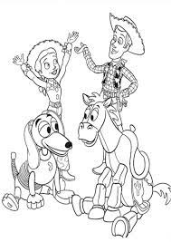 I absolutely love woody and jessie! Coloring Pages Toy Story Woody And Jessie With Friends Coloring Pages