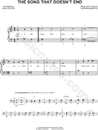 And united states during the 60's and 70's will likely remember shari lewis, a children's entertainer on television. The Song That Doesn T End From Play Along Lamb Chop S Sing Along Sheet Music Easy Piano In C Major Download Print Sku Mn0145602