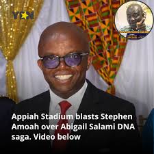 Y3 steady! Appiah Stadium has waded into the DNA controversy surrounding  Samuel Aboagye, Abigail Salami, and Honourable Stephen Amoah. The video of  him speaking is below. Image credit: HonStephenAmoah/Facebook,  appiah.stadium/TikTok